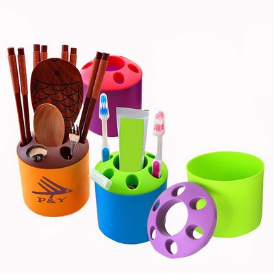 Multi-Function Toothbrush Holder