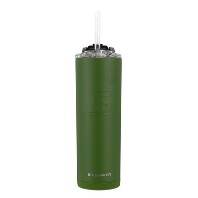 Ice Shaker Skinny Tumbler - Green - 20oz