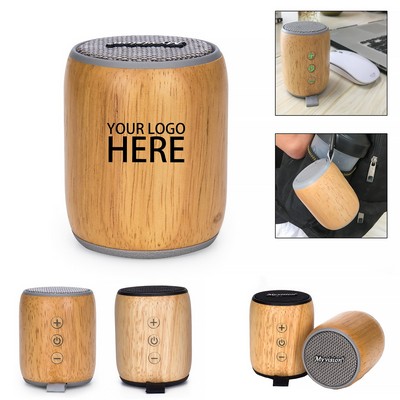 Mini Solid Wood Bluetooth Speaker