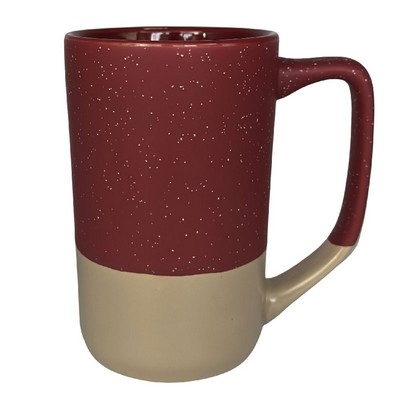 16 oz Boulder Mug - Burgundy Speckled