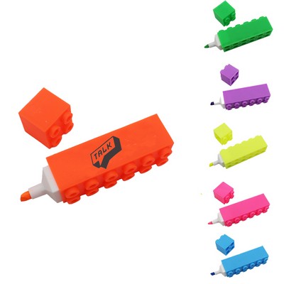 Creative Toy Brick Shaped Highlighter