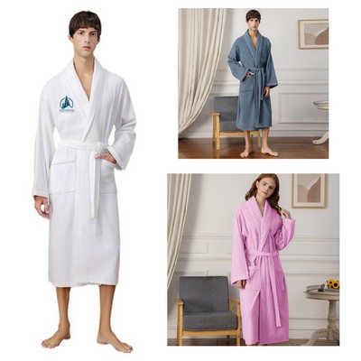 Unisex Winter Shawl Collar Robe