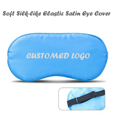 Silk Eye Cover Soft Satin Blindfold Adjustable Strap