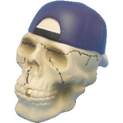 PU Skull with Hat Shape Stress Ball