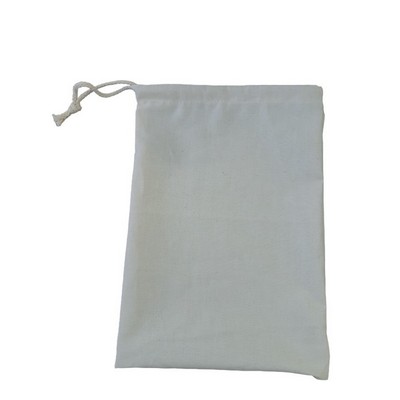 Bulk bag small 7"x9" with Drawstring, Cord -100% Cotton Muslin