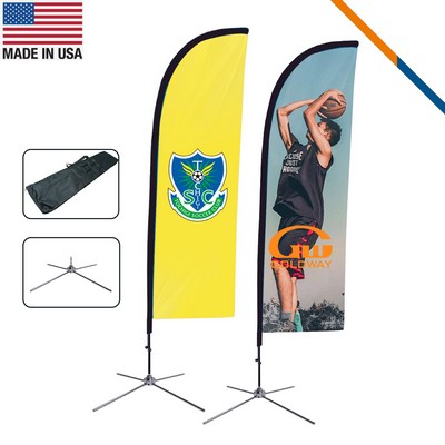 9' Pacer Single-Sided Feather Flag