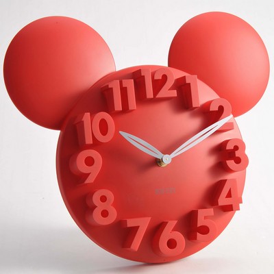 Room Decor Mickey Mouse 3D Wall Clock