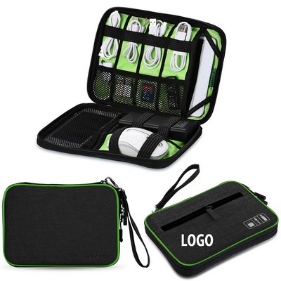 Small Travel Cable Electronic Organizer Bag For Hard Drives