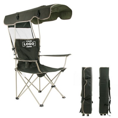 Folding Camping Chair with Shade Canopy