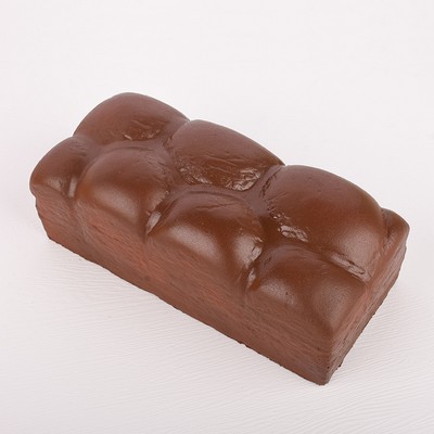 Squishy Chocolate Toast Shape Stress Ball