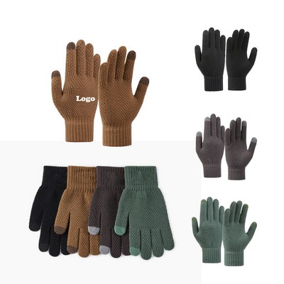 Touchscreen Warm Texting Knit Gloves for Men