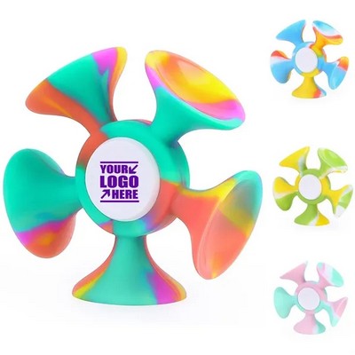 Suction Cup Fidget Spinner Toy for Stress Relief