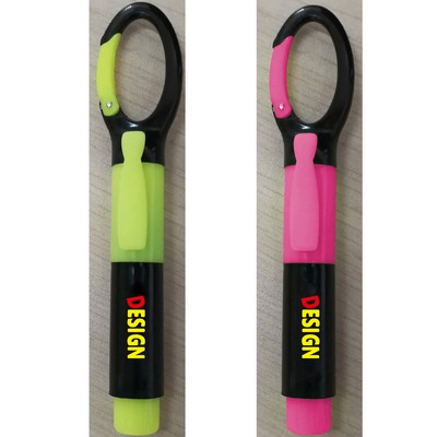 Carabiner Hightlighter Marker Pen