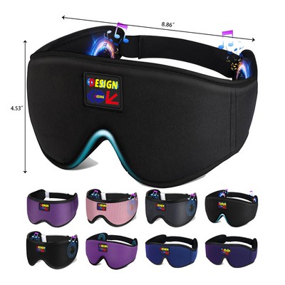 Sleep Headphones 3D Sleep Mask Wireless Music Eye Mask Sleeping Headphones for Side Sleepers