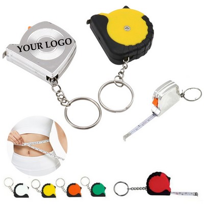 Portable Mini Retractable Pocket Keyring Tape Measure