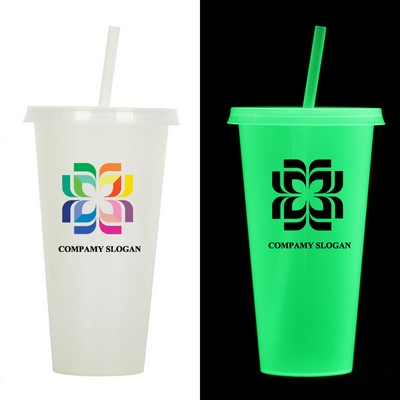 24oz Glow-in-the-dark Tumbler