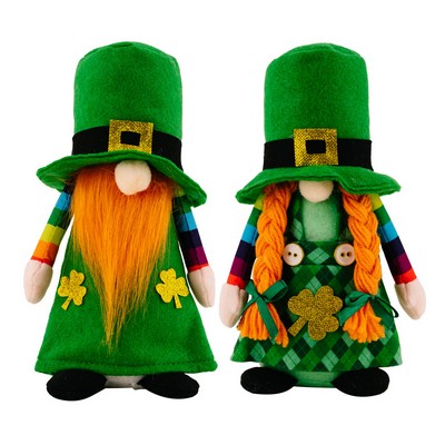 St. Patrick's Day Green Gnome Decoration