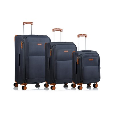 Champs Luggage Classic Softcase Luggage Set Size 3 Pieces - Gray