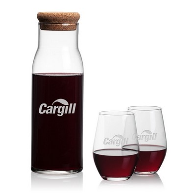 Aviston Carafe & Vale Stemless Wine