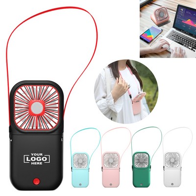 Portable Rechargeable Fan with Built-in Power Bank