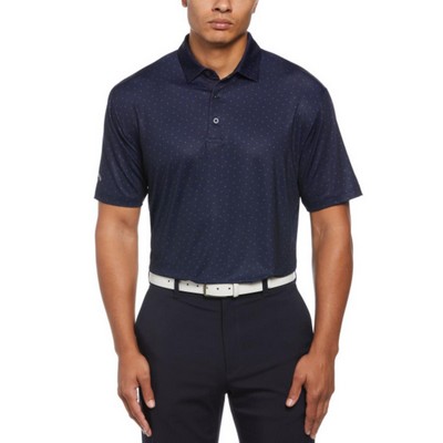 Callaway® Micro Chev Print UPF 50+ Men's Polo Shirt