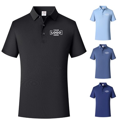 Men Quick Dry Short Sleeve Golf Polo Shirt