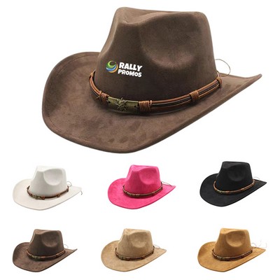 Western Suede Cowboy Hat