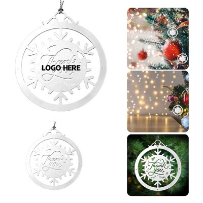 Silver Laser Cut Ornaments