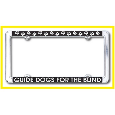 Polished Chrome Die Cast Metal License Plate Frame