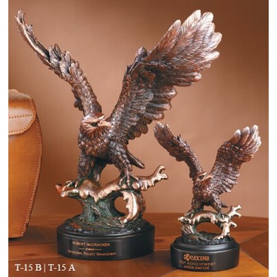 8½" Bronzed Perched Eagle Trophy