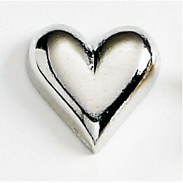 Heart Marken Design Quick Ship Cast Lapel Pin (1/2")