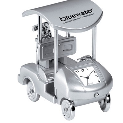 Metal Golf Cart Clock