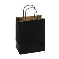 100% Recycled Tinted Tan Kraft Paper Shopping Bag 8"x4 3/4"x10 1/4"