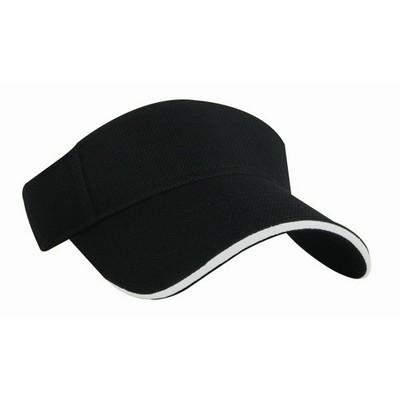 Pique Mesh Spandex Fitted Visor