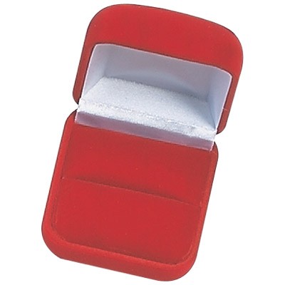 Flocked Velour Ring Box