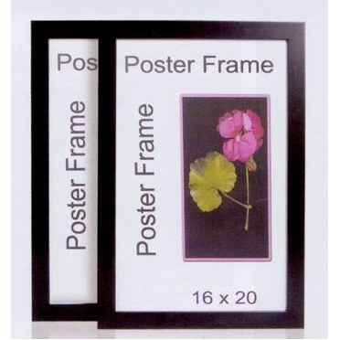 Matte Black Polymer Poster Frame - 18x24