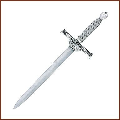 9" Satin Zinc Sword Letter Opener