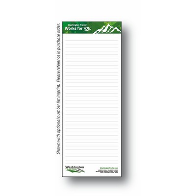 4 1/8" x 10 7/8" 25-Sheet Notepad