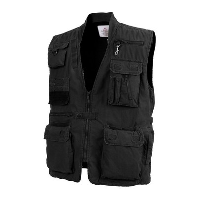 Black Deluxe Safari Outback Vest (S to XL)