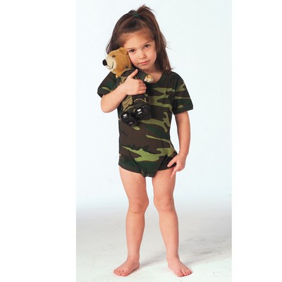 Woodland Camouflage Infant Romper