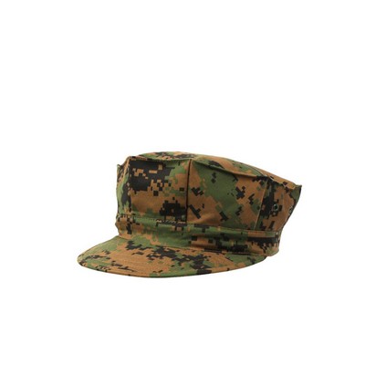 Poly/Cotton Woodland Digital Camouflage Marine Corps Fatigue Cap