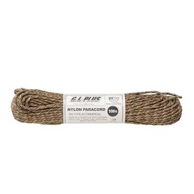 100' Desert Camo 550 Lb. Type III Commercial Paracord