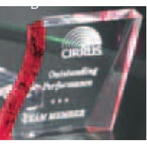 Red/Clear Acrylic Award