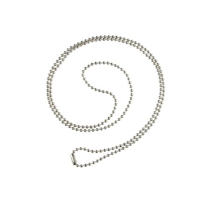 Nickel-Plated Steel Beaded Neck Chain