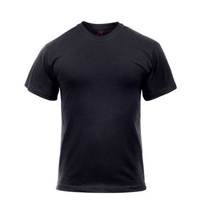 Cotton/ Polyester Black Military T-Shirt (2XL)