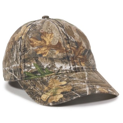 Solid Back Cap w/Camo Flag Undervisor