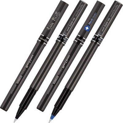 Uni Ball Deluxe Capped Rollerball Pen w/ 0.5mm Micro Black Barrel