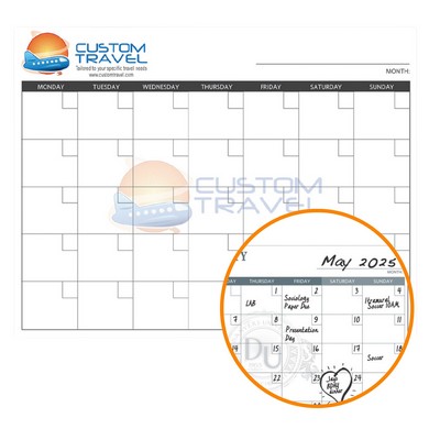 Wall Calendar, Small Dry Erase