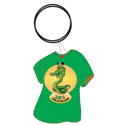 Chinese New Year T Shirt Executive Key Chain w/Mirrored Back (3 Square Inch)