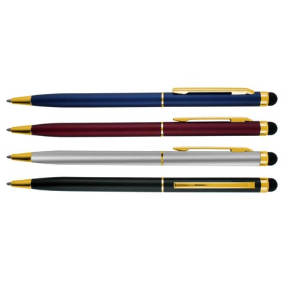 Lincoln Stylus Metal Pen- Gold Trim